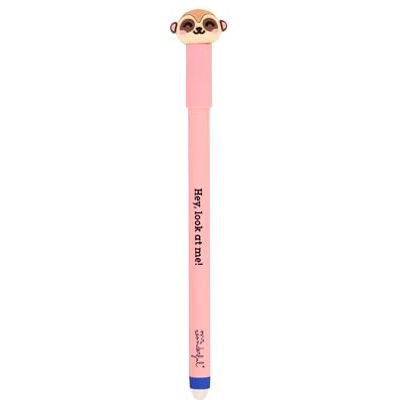 Mr. Wonderful Boli effaçable Bo-Bo Suricata Stylo à encre bleue pour classe, agenda et trousse Mr. Wonderful Boli effaçable Bo-Bo Suricata Stylo à encre bleue pour classe, agenda et trousse