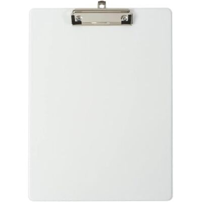 EXACOMPTA Réf. 19296E Porte-bloc à pince avec pochette plastique sur le dos Système d'accroche mural Dimensions : 23 cm x 32 cm pour document format A4 Coloris blanc EXACOMPTA Réf. 19296E Porte-bloc à pince avec pochette plastique sur le dos Système d'accroche mural Dimensions : 23 cm x 32 cm pour document format A4 Coloris blanc
