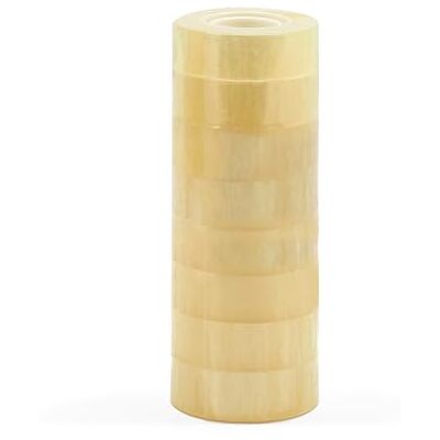 Waytex 930920 Pack de 8 Ruban adhésif de bureau transparent brillant haut pouvoir adhésif, largeur 19 mm rouleau de 33m qualité Pro épaisseur 50 microns Waytex 930920 Pack de 8 Ruban adhésif de bureau transparent brillant haut pouvoir adhésif, largeur 19 mm rouleau de 33m qualité Pro épaisseur 50 microns