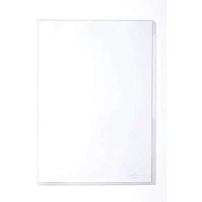 Durable 231319 Pochette Coin pour Document Format A4 Polypro lisse épaisseur 0,12mm Transparent Sachet de 10 Durable 231319 Pochette Coin pour Document Format A4 Polypro lisse épaisseur 0,12mm Transparent Sachet de 10