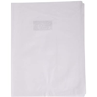 Calligraphe Clairefontaine Protège cahier PVC A4+ (240x320mm) Porte étiquette pour identification facile Effet cuir Blanc Ref 72514C Calligraphe Clairefontaine Protège cahier PVC A4+ (240x320mm) Porte étiquette pour identification facile Effet cuir Blanc Ref 72514C