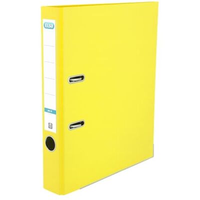 Elba Classeur de documents de qualité supérieure Format A4 Smart Pro Plus 5 cm Fin En plastique Jaune Elba Classeur de documents de qualité supérieure Format A4 Smart Pro Plus 5 cm Fin En plastique Jaune
