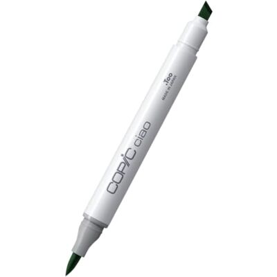 Copic Ciao G28, Ocean Green, marqueur double avec une pointe moyenne et une pointe pinceau Copic Ciao G28, Ocean Green, marqueur double avec une pointe moyenne et une pointe pinceau