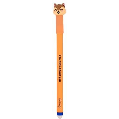 Mr. Wonderful Boli Bo-Bo Écureuil Stylo à encre bleue avec figurine Kawaii pour classe et bureau Mr. Wonderful Boli Bo-Bo Écureuil Stylo à encre bleue avec figurine Kawaii pour classe et bureau