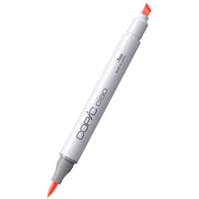 Copic Ciao RV04, Shock Pink, Twin Marker avec une pointe de largeur moyenne et une pointe Brush Copic Ciao RV04, Shock Pink, Twin Marker avec une pointe de largeur moyenne et une pointe Brush