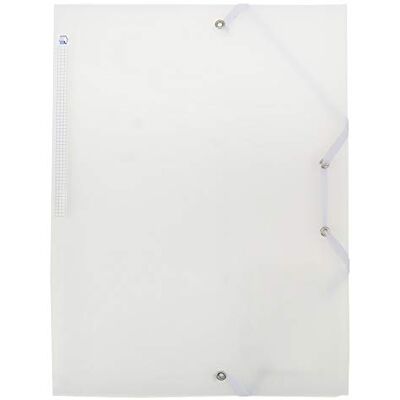 Waytex Chemise à Elastiques 3 Rabats Polypro 4,5/10e Souple et Semi Transparent A4 – Incolore Waytex Chemise à Elastiques 3 Rabats Polypro 4,5/10e Souple et Semi Transparent A4 – Incolore
