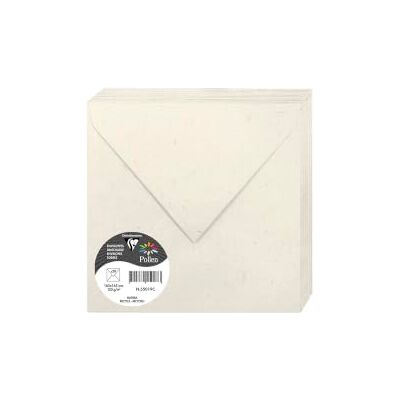 Clairefontaine 55019C Paquet de 20 Enveloppes Auto-Adhésives Format 16,5x16,5cm 120g/m² Papier Natura 100% Recyclé Invitation Evènements et Correspondance Gamme Pollen Papier Premium Clairefontaine 55019C Paquet de 20 Enveloppes Auto-Adhésives Format 16,5x16,5cm 120g/m² Papier Natura 100% Recyclé Invitation Evènements et Correspondance Gamme Pollen Papier Premium