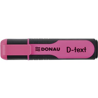 DONAU 7358001PL-04 Marqueur de texte en D/Surligneur Textliner L'encre non toxique, pointe biseautée couleurs vives de haute qualité/caoutchouc côtés de tige épaisseur de trait 1-5 mm rose DONAU 7358001PL-04 Marqueur de texte en D/Surligneur Textliner L'encre non toxique, pointe biseautée couleurs vives de haute qualité/caoutchouc côtés de tige épaisseur de trait 1-5 mm rose