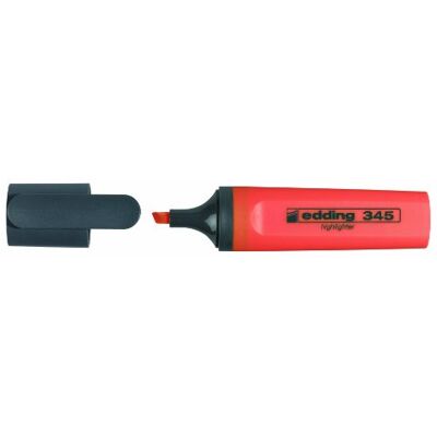 Edding 345 surligneurs orange 10 stylos Pointe biseautée 2-5 mm parfait pour des marquages et des surlignages lumineux de textes et notes Edding 345 surligneurs orange 10 stylos Pointe biseautée 2-5 mm parfait pour des marquages et des surlignages lumineux de textes et notes