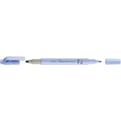 Pentel SLW11P-CE Illumina Flex Surligneur Couleurs pastel avec double pointe pour surligner, souligner, marquer, mettre en valeur et accents Bleu Pentel SLW11P-CE Illumina Flex Surligneur Couleurs pastel avec double pointe pour surligner, souligner, marquer, mettre en valeur et accents Bleu