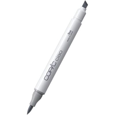 Copic Ciao C-3, Cool Gray No. 3, Twin Marker avec une pointe moyenne et une pointe pinceau Copic Ciao C-3, Cool Gray No. 3, Twin Marker avec une pointe moyenne et une pointe pinceau