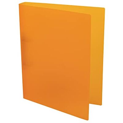 Idena 224368 Classeur à anneaux DIN A4 en polypropylène avec 2 anneaux de largeur de dos 35 mm Orange translucide Idena 224368 Classeur à anneaux DIN A4 en polypropylène avec 2 anneaux de largeur de dos 35 mm Orange translucide