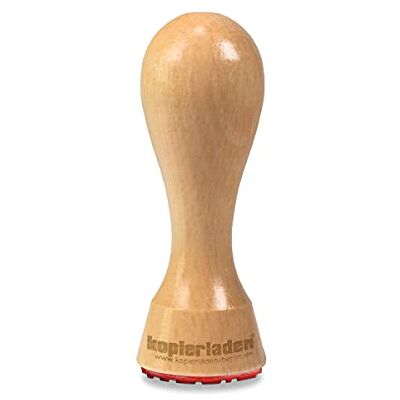 Kopierladen Karnath GmbH Tampon en bois rond avec le texte de votre choix, Ø 30 mm, pour des logos, des motifs ou des adresses – tampon d’entreprise Kopierladen Karnath GmbH Tampon en bois rond avec le texte de votre choix, Ø 30 mm, pour des logos, des motifs ou des adresses – tampon d’entreprise