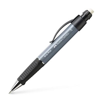 Faber-Castell Grip Plus 130789 Stylo à bille 0,7 mm, gris (stone grey) Zone de préhension triangulaire ergonomique, gomme et mine résistante à la rupture pour un grand confort d'écriture Faber-Castell Grip Plus 130789 Stylo à bille 0,7 mm, gris (stone grey) Zone de préhension triangulaire ergonomique, gomme et mine résistante à la rupture pour un grand confort d'écriture