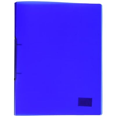 Kangaro Classeur à anneaux bleu transparent (polypropylène, format A4, 2 anneaux de 16 mm, dos 20 mm) Kangaro Classeur à anneaux bleu transparent (polypropylène, format A4, 2 anneaux de 16 mm, dos 20 mm)