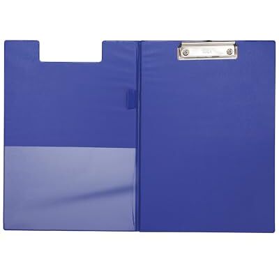 MAUL Porte-bloc A4 poly bleu portrait pince argentée maintien fiable jusqu’à 80 feuilles, surface lisse facile à emporter, format pratique pour bureau école déplacements MAUL Porte-bloc A4 poly bleu portrait pince argentée maintien fiable jusqu’à 80 feuilles, surface lisse facile à emporter, format pratique pour bureau école déplacements