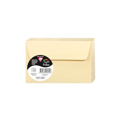 Clairefontaine 5841C Paquet de 20 Enveloppes Auto-Adhésives Format 9x14cm 120g/m² Coloris Chamois Invitation Evènements et Correspondance Gamme Pollen Papier Premium Lisse Clairefontaine 5841C Paquet de 20 Enveloppes Auto-Adhésives Format 9x14cm 120g/m² Coloris Chamois Invitation Evènements et Correspondance Gamme Pollen Papier Premium Lisse