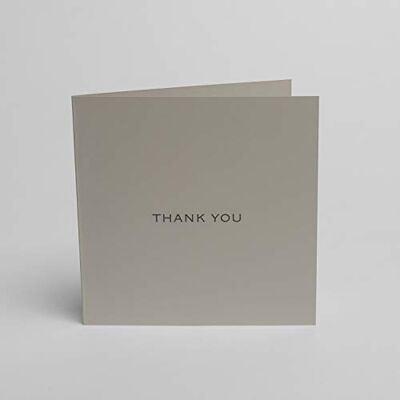 Blake Note Cards Lot de 5 cartes de remerciement gris pâle avec enveloppes gris foncé 150 mm x 150 mm Blake Note Cards Lot de 5 cartes de remerciement gris pâle avec enveloppes gris foncé 150 mm x 150 mm