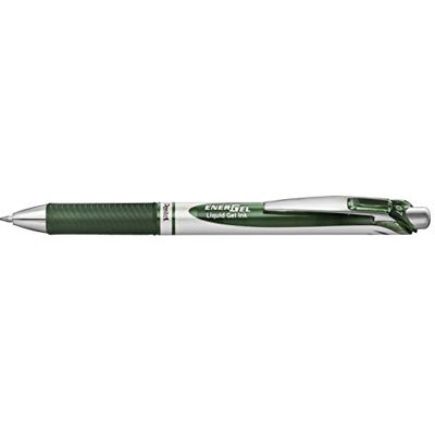 Pentel EnerGel XM BL77 Stylo à encre gel à pression Vert forêt Pentel EnerGel XM BL77 Stylo à encre gel à pression Vert forêt