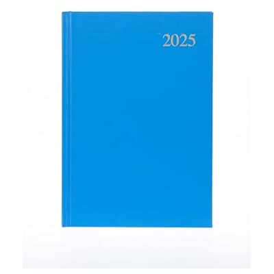 Collins Essential ESSA51.57-25 Agenda professionnel 2025 avec couverture rigide en cuir Bleu clair Format A5 Collins Essential ESSA51.57-25 Agenda professionnel 2025 avec couverture rigide en cuir Bleu clair Format A5