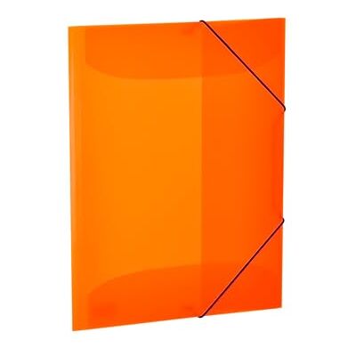 HERMA 19697 Classeur A3 Translucide Orange Fluo, Plastique stable, lavable et résistant, avec rabat intérieur et élastique, porte-documents pour enfants, garçons et filles HERMA 19697 Classeur A3 Translucide Orange Fluo, Plastique stable, lavable et résistant, avec rabat intérieur et élastique, porte-documents pour enfants, garçons et filles
