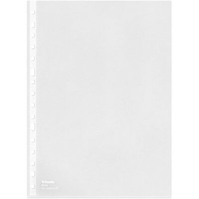 Esselte Lot de 100 pochettes porte-documents A4 en différentes textures et 16 trous, PVC et PP Esselte Lot de 100 pochettes porte-documents A4 en différentes textures et 16 trous, PVC et PP