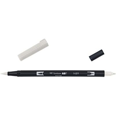 Tombow ABT-N89-1P Feutre Dual Brush Pen avec deux pointes listées gris chaud 1 Tombow ABT-N89-1P Feutre Dual Brush Pen avec deux pointes listées gris chaud 1
