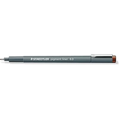Staedtler Pigment Liner 308 Feutre Pointe Calibrée 0.3 Mm Brun Staedtler Pigment Liner 308 Feutre Pointe Calibrée 0.3 Mm Brun