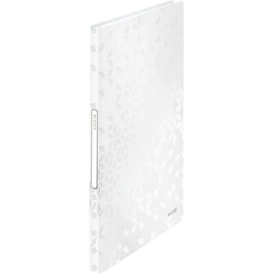 Leitz WOW 46320001 Lot de 10 protège-documents format A4 avec 40 pochettes transparentes pour 80 feuilles, blanc nacré Leitz WOW 46320001 Lot de 10 protège-documents format A4 avec 40 pochettes transparentes pour 80 feuilles, blanc nacré