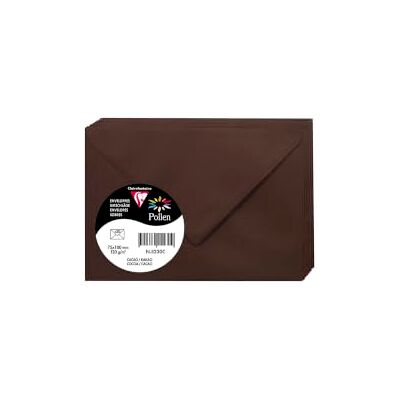 Clairefontaine 5230C Paquet de 20 Enveloppes Gommées Format 7,5x10cm 120g/m² Coloris Cacao Invitation Evènements et Correspondance Gamme Pollen Papier Premium Lisse Clairefontaine 5230C Paquet de 20 Enveloppes Gommées Format 7,5x10cm 120g/m² Coloris Cacao Invitation Evènements et Correspondance Gamme Pollen Papier Premium Lisse