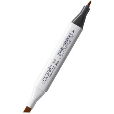 Copic Marqueur classique type E 19, Redwood Marqueur professionnel à base d'alcool, avec une pointe large et fine Copic Marqueur classique type E 19, Redwood Marqueur professionnel à base d'alcool, avec une pointe large et fine