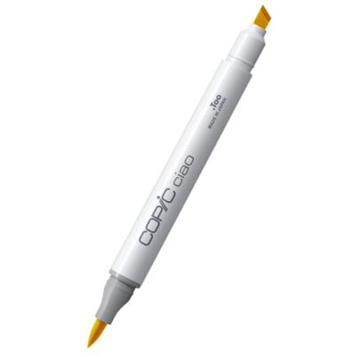 Copic Ciao Y15, Cadmium Yellow, Twin Marker avec une pointe de largeur moyenne et une pointe Brush Copic Ciao Y15, Cadmium Yellow, Twin Marker avec une pointe de largeur moyenne et une pointe Brush
