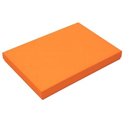 NEUSER PAPIER Lot de 4 boîtes de rangement format A4 de qualité supérieure 30,2 x 21,3 x 2,1 cm Orange Carton stable de 650 g/m² NEUSER PAPIER Lot de 4 boîtes de rangement format A4 de qualité supérieure 30,2 x 21,3 x 2,1 cm Orange Carton stable de 650 g/m²