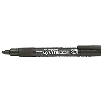 Pentel Paint Marker Marqueur peinture couvrante à Pointe conique moyenne Noir Pentel Paint Marker Marqueur peinture couvrante à Pointe conique moyenne Noir