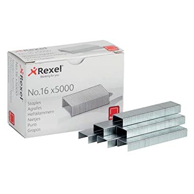 Rexel 6010 Lot de 5000 Agrafes No 16 Rexel 6010 Lot de 5000 Agrafes No 16