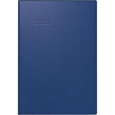 BRUNNEN Agenda de poche modèle 723 (2025), 2 pages = 1 semaine, format A7, 160 pages, couverture en plastique, bleu foncé BRUNNEN Agenda de poche modèle 723 (2025), 2 pages = 1 semaine, format A7, 160 pages, couverture en plastique, bleu foncé