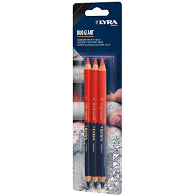 LYRA Duo Giant L2938002-10-1 Blister de 3 Marqueurs Rouge/Bleu LYRA Duo Giant L2938002-10-1 Blister de 3 Marqueurs Rouge/Bleu