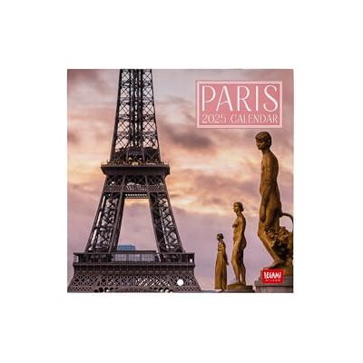 Legami Calendrier mural 2025, calendrier mural 18 x 18 cm, 12 mois et planificateur annuel, espace pour notes et notes, 6 langues, signes du zodiaque et fêtes internationales, Paris Legami Calendrier mural 2025, calendrier mural 18 x 18 cm, 12 mois et planificateur annuel, espace pour notes et notes, 6 langues, signes du zodiaque et fêtes internationales, Paris