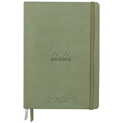 Rhodia 194156C Carnet Rigide Goalbook Creation Céladon A5-14,8 x 21 cm Uni 100 pages Papier Clairefontaine Lavis Technique Blanc 200 g/m² 2 Rubans Couverture Simili Cuir Rhodia 194156C Carnet Rigide Goalbook Creation Céladon A5-14,8 x 21 cm Uni 100 pages Papier Clairefontaine Lavis Technique Blanc 200 g/m² 2 Rubans Couverture Simili Cuir