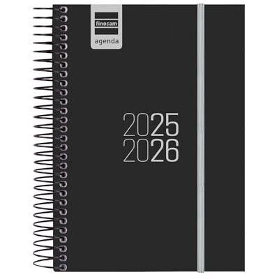Finocam Agenda Espir 2025/2026 1 jour par page Septembre 2025 août 2026 (12 mois) Noir Espagnol Finocam Agenda Espir 2025/2026 1 jour par page Septembre 2025 août 2026 (12 mois) Noir Espagnol