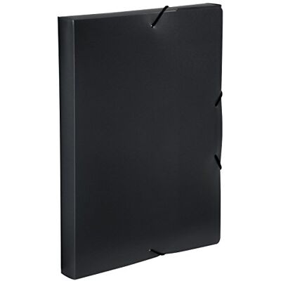 Viquel Coolbox en polypropylène fermeture à élastique A4 Noir Viquel Coolbox en polypropylène fermeture à élastique A4 Noir