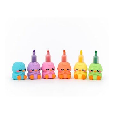 Mr. Wonderful Lot de 6 surligneurs empilables Lazy Bo-Bo Surligneurs de couleurs Papeterie originale Mr. Wonderful Lot de 6 surligneurs empilables Lazy Bo-Bo Surligneurs de couleurs Papeterie originale