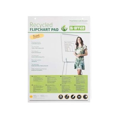 Bi-Office FL0111801 Earth Bloc de papier recyclé pour porte-bloc A1 perforé avec 2 trous standard 40 feuilles pour tableau blanc 55 g/m² Bi-Office FL0111801 Earth Bloc de papier recyclé pour porte-bloc A1 perforé avec 2 trous standard 40 feuilles pour tableau blanc 55 g/m²