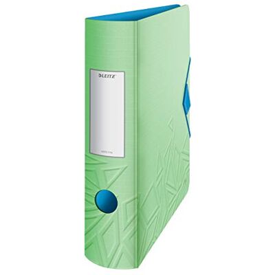 Leitz Classeur à Levier Active A4 180°, Vert, Dos Arrondi 82mm, Fermeture Élastique, Polyfoam Léger, Urban Chic, 11 160 050 Leitz Classeur à Levier Active A4 180°, Vert, Dos Arrondi 82mm, Fermeture Élastique, Polyfoam Léger, Urban Chic, 11 160 050