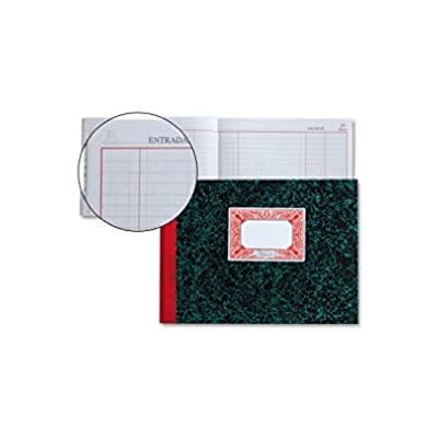 Miquelrius Cahier de comptabilité, 4°, paysage 210 x 150 mm, ligné boîte E.S., 100 feuilles foliées de 70 g/m², couverture en carton contrecollé, dos en tissu caoutchouté Miquelrius Cahier de comptabilité, 4°, paysage 210 x 150 mm, ligné boîte E.S., 100 feuilles foliées de 70 g/m², couverture en carton contrecollé, dos en tissu caoutchouté