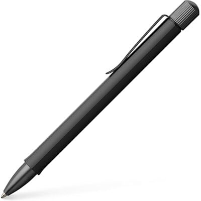 Faber-Castell 140577 Hexo Stylo à bille, noir mat, 1 pièce Faber-Castell 140577 Hexo Stylo à bille, noir mat, 1 pièce