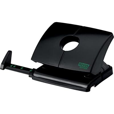 Novus B 216 Re+new Perforateur en plastique recyclé durable 16 feuilles avec rail de guidage Noir Novus B 216 Re+new Perforateur en plastique recyclé durable 16 feuilles avec rail de guidage Noir
