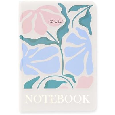 Mr. Wonderful Cahier A5 Imprimé fleurs Reliure cousue Mr. Wonderful Cahier A5 Imprimé fleurs Reliure cousue