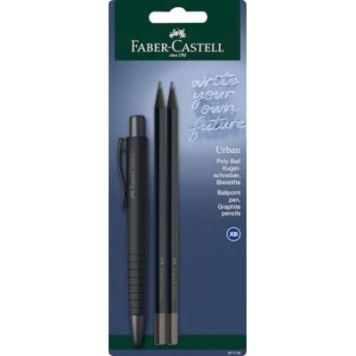 Faber-Castell KS Poly Ball Urban BS Urban BK all black Faber-Castell KS Poly Ball Urban BS Urban BK all black