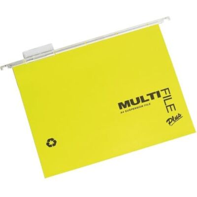 Rexel Multifile Plus 92808 Lot de 10 dossiers suspendus A4 avec onglets et inserts pour armoires de classement Base en V 15 mm 100% manille recyclée Couleurs assorties Rexel Multifile Plus 92808 Lot de 10 dossiers suspendus A4 avec onglets et inserts pour armoires de classement Base en V 15 mm 100% manille recyclée Couleurs assorties